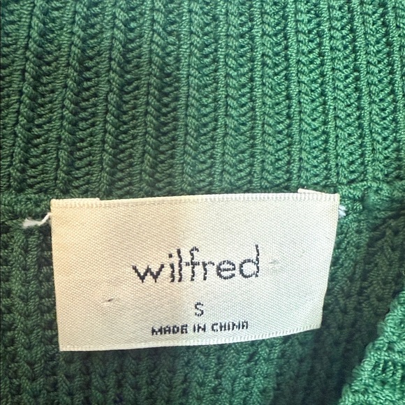 Aritzia Wilfred Dark Green Knit Halter Top - Cropped length - Small - Picture 2 of 7